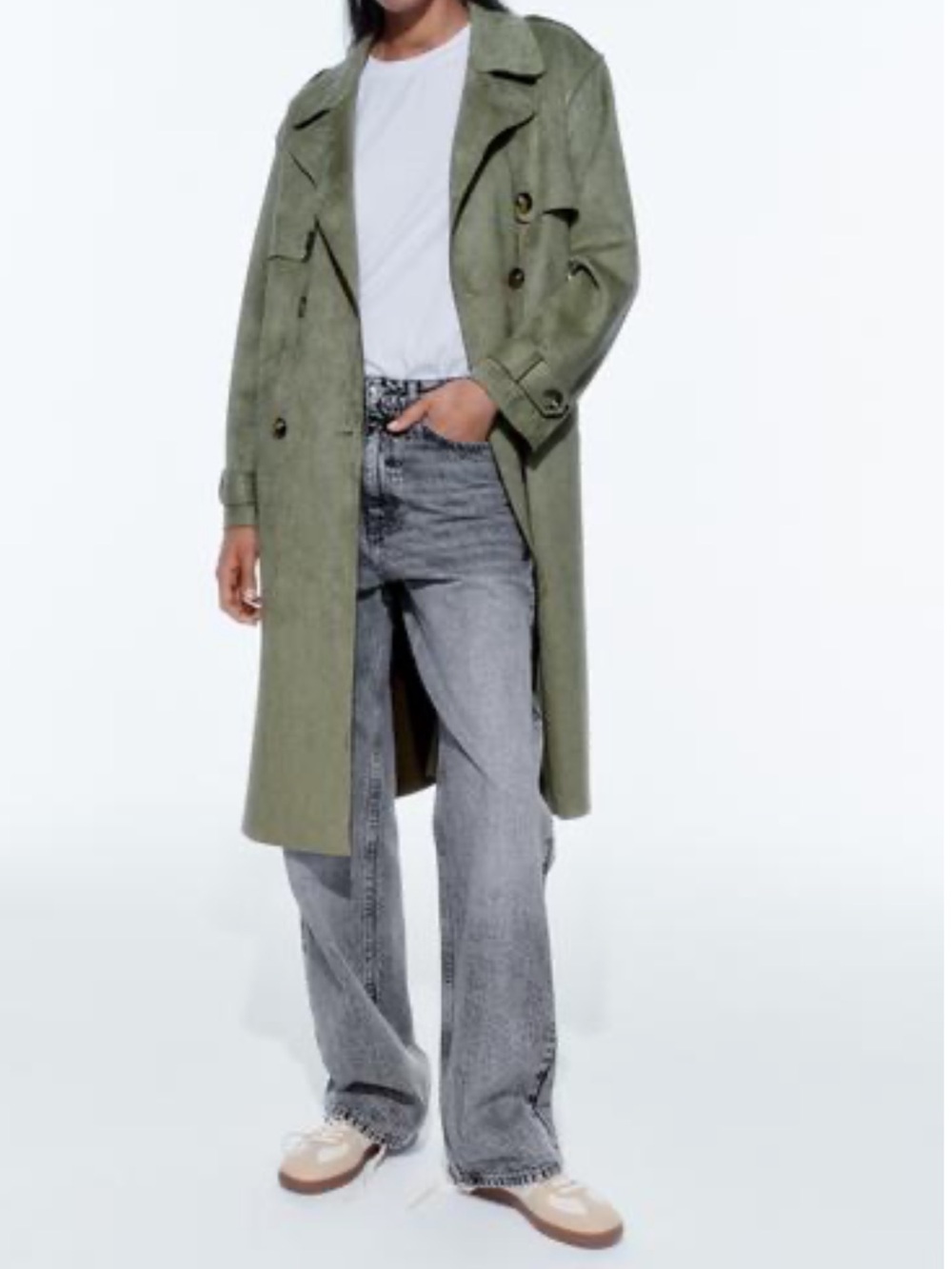Zara Faux Suede Topcoat